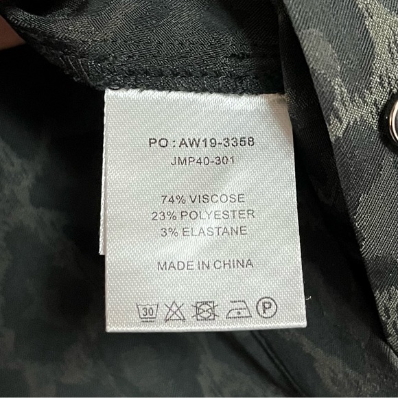 Hush Jacquard Leopard Jumpsuit Green Animal Print 70’s Retro Disco US 12 UK 10 - Picture 10 of 15